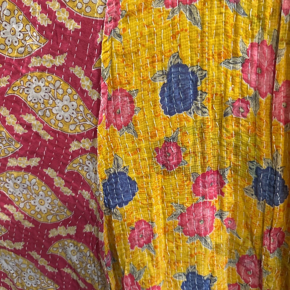 Comfy Kantha Bae cotton Harmony jumpsuit! Neutral w beautiful people! - Picture 8 of 10